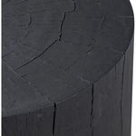 Ground any room with a style inspired by the beautiful simplicity of nature. Made of black-finished resin, the form for this special piece is molded from a tree trunk that's been cut into a circle, then cast in resin to recreate the same  texture of the trunk, even the saw marks where it was cut — talk about a true statement piece Amethyst Home provides interior design, new home construction design consulting, vintage area rugs, and lighting in the Alpharetta metro area.