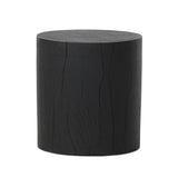 Ground any room with a style inspired by the beautiful simplicity of nature. Made of black-finished resin, the form for this special piece is molded from a tree trunk that's been cut into a circle, then cast in resin to recreate the same  texture of the trunk, even the saw marks where it was cut — talk about a true statement piece Amethyst Home provides interior design, new home construction design consulting, vintage area rugs, and lighting in the Nashville metro area.