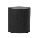 Ground any room with a style inspired by the beautiful simplicity of nature. Made of black-finished resin, the form for this special piece is molded from a tree trunk that's been cut into a circle, then cast in resin to recreate the same  texture of the trunk, even the saw marks where it was cut — talk about a true statement piece Amethyst Home provides interior design, new home construction design consulting, vintage area rugs, and lighting in the San Diego metro area.