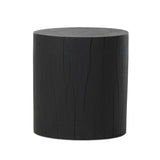 Ground any room with a style inspired by the beautiful simplicity of nature. Made of black-finished resin, the form for this special piece is molded from a tree trunk that's been cut into a circle, then cast in resin to recreate the same  texture of the trunk, even the saw marks where it was cut — talk about a true statement piece Amethyst Home provides interior design, new home construction design consulting, vintage area rugs, and lighting in the San Diego metro area.