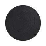 Ground any room with a style inspired by the beautiful simplicity of nature. Made of black-finished resin, the form for this special piece is molded from a tree trunk that's been cut into a circle, then cast in resin to recreate the same  texture of the trunk, even the saw marks where it was cut — talk about a true statement piece Amethyst Home provides interior design, new home construction design consulting, vintage area rugs, and lighting in the Tampa metro area.