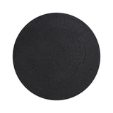 Ground any room with a style inspired by the beautiful simplicity of nature. Made of black-finished resin, the form for this special piece is molded from a tree trunk that's been cut into a circle, then cast in resin to recreate the same  texture of the trunk, even the saw marks where it was cut — talk about a true statement piece Amethyst Home provides interior design, new home construction design consulting, vintage area rugs, and lighting in the Tampa metro area.