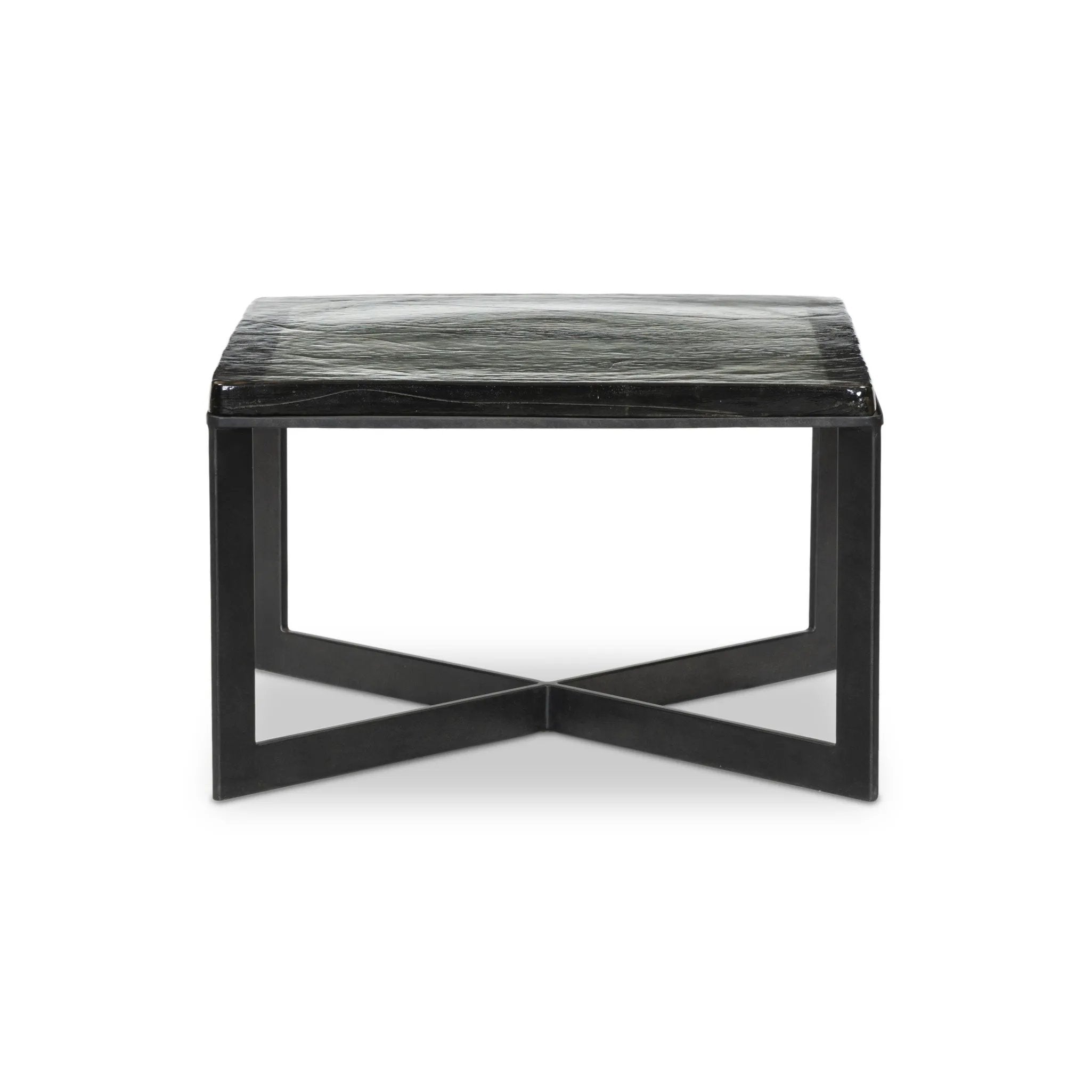 Featuring Lennie Clear Cast Glass Cast Glass Bunching Table by Four Hands at Amethyst Home. An airy, angular base of charcoal-burnished iron supports a squared tabletop of amber cast glass. Styles well alone or paired in multiples.Overall Dimensions: 25.00"w x 25.00"d x 15.75"hWeight : 120.06 lbsMaterials: Cast Glass, Iron. Amethyst Home provides interior design, new home construction design consulting, vintage area rugs, and lighting in the Seattle metro area.