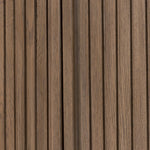 Made from rustic-finished oak with a plinth-style base, clean angles and linear reeding define this midcentury-spirited cabinet. Fully finished interior for a beautiful look inside and out. Designed in partnership with longtime Four Hands collaborator Thomas Bina and Brazilian designer Ronald Sasson. Amethyst Home provides interior design, new home construction design consulting, vintage area rugs, and lighting in the Tampa metro area.