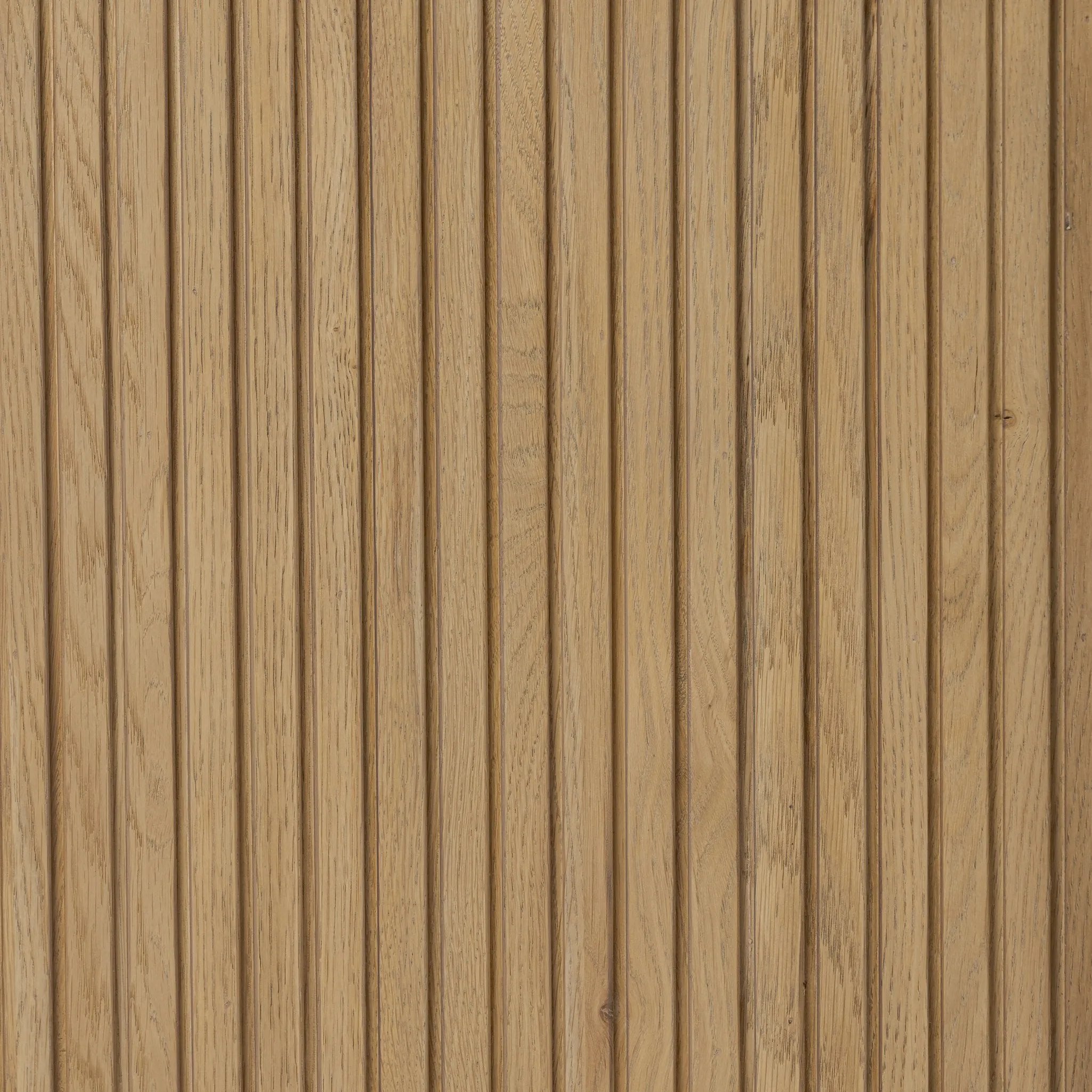 Made from rustic-finished oak with a plinth-style base, clean angles and linear reeding define this midcentury-spirited sideboard. Fully finished interior for a beautiful look inside and out. Designed in partnership with longtime Four Hands collaborator Thomas Bina and Brazilian designer Ronald Sasson Amethyst Home provides interior design, new home construction design consulting, vintage area rugs, and lighting in the Nashville metro area.