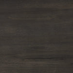 Featuring Leo Smoked Black Bed by Four Hands at Amethyst Home. Designed by Thomas Bina and Ronald Sasson, a design partnership blending both modern minimalist and Brazilian influences. Crafted from a mix of solid oak and thick-cut oak veneer, this clean-lined bed features vertical reed detailing on the tall headboard and beautiful horizontal graining on the f. Amethyst Home provides interior design, new home construction design consulting, vintage area rugs, and lighting in the Houston metro area.