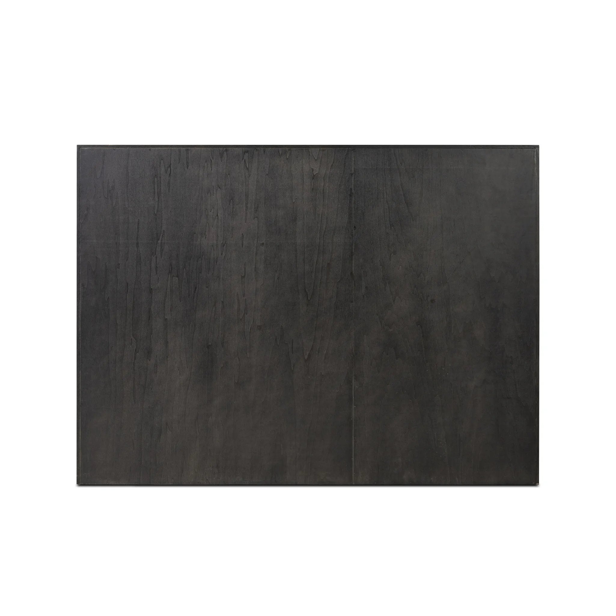 Featuring Leo Smoked Black Bed by Four Hands at Amethyst Home. Designed by Thomas Bina and Ronald Sasson, a design partnership blending both modern minimalist and Brazilian influences. Crafted from a mix of solid oak and thick-cut oak veneer, this clean-lined bed features vertical reed detailing on the tall headboard and beautiful horizontal graining o. Amethyst Home provides interior design, new home construction design consulting, vintage area rugs, and lighting in the Salt Lake City metro area.