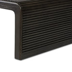 Featuring Leo Smoked Black Coffee Table by Four Hands at Amethyst Home. Overall Dimensions: 65.00"w x 27.50"d x 14.00"hWeight : 99.21 lbsMaterials: Solid Oak, Thick Oak Veneer, Engineered Hardwood. Amethyst Home provides interior design, new home construction design consulting, vintage area rugs, and lighting in the Winter Garden metro area.