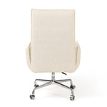Featuring Lionel Kerbey Ivory Desk Chair by Four Hands at Amethyst Home. Wrapped in buttery-soft ivory top-grain leather, this structured, high-back chair is designed for comfort and style. Stainless steel casters and a 360-degree swivel for ease in the modern workspace.Overall Dimensions: 27.25"w x 29.00"d x 44.00"hWeight : 38.43 lbsMaterials: 96% Polyester, 4. Amethyst Home provides interior design, new home construction design consulting, vintage area rugs, and lighting in the Tampa metro area.