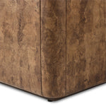 Thick oak veneer and dark paper fiber pair to shape a softened rectangle coffee table, with beautiful natural movement on the sides.As fans of modern style at Amethyst, we love the warm modern inspired Lola End Table - Chestnut Oak Veneer. This item pairs well with other brands such as Visual Comfort and is perfect for wabi sabi homes Amethyst Home provides interior design, new home construction design consulting, vintage area rugs, and lighting in the Winter Garden metro area.