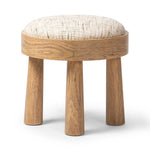 A simple, charming stool with natural oak wood veneer finish and textured neutral fabric seat. Tapered legs add subtle character.As enthusiasts of organic modern design at Amethyst, we love the nature inspired Louise Accent Stool - Ostend Natural. This item pairs well with other brands such as Visual Comfort and is perfect for loft homes Amethyst Home provides interior design, new home construction design consulting, vintage area rugs, and lighting in the Washington metro area.