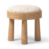 A simple, charming stool with natural oak wood veneer finish and textured neutral fabric seat. Tapered legs add subtle character.As enthusiasts of organic modern design at Amethyst, we love the nature inspired Louise Accent Stool - Ostend Natural. This item pairs well with other brands such as Visual Comfort and is perfect for loft homes Amethyst Home provides interior design, new home construction design consulting, vintage area rugs, and lighting in the Washington metro area.