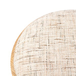 Featuring Louise Ostend Natural Accent Stool by Four Hands at Amethyst Home. A simple, charming stool with natural oak wood veneer finish and textured neutral fabric seat. Tapered legs add subtle character.Overall Dimensions: 19.00"w x 19.00"d x 19.25"hWeight : 23.81 lbsMaterials: 58% Flax/Linen, 35% Acrylic, 7% Polyester, Oak Veneer, Solid Ash. Amethyst Home provides interior design, new home construction design consulting, vintage area rugs, and lighting in the Houston metro area.