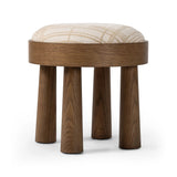 Featuring Louise Sheffield Ivory Accent Stool by Four Hands at Amethyst Home. A simple, charming stool with natural oak wood veneer finish and a seat upholstered in a traditional ivory fabric with a classic box pattern. Tapered legs add subtle character.Overall Dimensions: 19.00"w x 19.00"d x 19.25"hWeight : 23.81 lbsMaterials: 100% Polyester, Oak Venee. Amethyst Home provides interior design, new home construction design consulting, vintage area rugs, and lighting in the Winter Garden metro area.