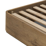 Featuring Maeve Laken Taupe Bed by Four Hands at Amethyst Home. Clean lines meet contoured curves for a timeless bedroom look. A petal-shaped shelter overlaps side rails for a unique,  comforting silhouette. Fully upholstered in a versatile taupe that complements a wide range of color palettes, all grounded by a rich oak base. Overall Dimensions: Queen:
70.. Amethyst Home provides interior design, new home construction design consulting, vintage area rugs, and lighting in the Calabasas metro area.