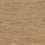 A cleanly shaped sideboard is crafted from aged smoked oak, highlighting the wood's natural grain throughout. Roomy cabinets offer plenty of storage, and the slim, tapered legs give the piece a subtle lift, creating a light but grounded look. Finished with petite bronze knobs. Amethyst Home provides interior design, new home construction design consulting, vintage area rugs, and lighting in the Omaha metro area.