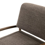 Featuring Maguire Gibson Mink Desk Chair by Four Hands at Amethyst Home. Foldover back detailing brings a sense of softness to a comfort-driven desk chair upholstered in high-performance fabric. Height adjustable with a 360-degree swivel.Overall Dimensions: 22.25"w x 28.50"d x 33.50"hWeight : 37.48 lbsMaterials: 97% Polyester, 3% Acrylic, Aluminum, Solid . Amethyst Home provides interior design, new home construction design consulting, vintage area rugs, and lighting in the Los Angeles metro area.