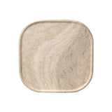 Simple shaping gets an elevated update with a classic plinth base mirrored in a lip detail around the tabletop. The rounded corners of this outdoor end table showcase textured sandy grey concrete, designed to mimic the detail found in natural stone. Cover or store indoors during inclement weather and when not in use. Amethyst Home provides interior design, new home construction design consulting, vintage area rugs, and lighting in the Charlotte metro area.