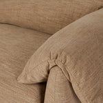 Featuring Marcel Laken Taupe Sofa-102" by Four Hands at Amethyst Home. This two-over-two sofa is all about comfort. Feather-filled cushions fold over the frame, complemented by foam-fiber-feather seats. Upholstered in a taupe high-performance fabric, it balances its laid-back look with durability for every day. Performance fabrics are specially created to. Amethyst Home provides interior design, new home construction design consulting, vintage area rugs, and lighting in the Kansas City metro area.