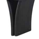 Designed by Thomas Bina and Ronald Sasson, a design partnership blending both modern minimalist and Brazilian influences. Grand-scale dining table is crafted from reclaimed French oak with tapered pedestal panels connected at the base. Seats 12 Amethyst Home provides interior design, new home construction design consulting, vintage area rugs, and lighting in the Tampa metro area.