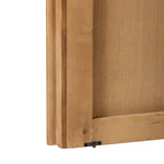 Inspired by European antiques, this solid pine sideboard features classic molding and detailing with distressed copper hardware for an authentic heirloom look and feel. Grand in scale with plenty of interior storage including three top drawers. Rear cutouts for cord management Amethyst Home provides interior design, new home construction design consulting, vintage area rugs, and lighting in the Los Angeles metro area.