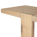 Bleached oak shapes a simple, open-style console table, with through-tenon joints for an updated farmhouse look.As enthusiasts of clean design at Amethyst, we love the warm modern inspired Matei Console Table - Bleached Oak. This item pairs well with other brands such as Surya and is perfect for eclectic homes Amethyst Home provides interior design, new home construction design consulting, vintage area rugs, and lighting in the San Diego metro area.