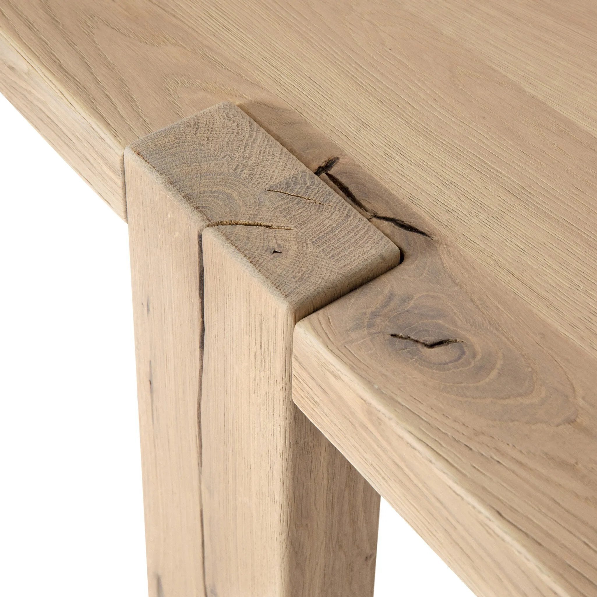 Bleached oak shapes a simple, open-style console table, with through-tenon joints for an updated farmhouse look.As enthusiasts of clean design at Amethyst, we love the warm modern inspired Matei Console Table - Bleached Oak. This item pairs well with other brands such as Surya and is perfect for eclectic homes Amethyst Home provides interior design, new home construction design consulting, vintage area rugs, and lighting in the Tampa metro area.