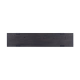 Smoked black oak shapes a simple, open-style console table, with through-tenon joints for an updated farmhouse look.As lovers of luxe style at Amethyst, we love the warm modern inspired Matei Console Table - Smoked Black. This item pairs well with other brands such as Surya and is perfect for minimalist homes Amethyst Home provides interior design, new home construction design consulting, vintage area rugs, and lighting in the Miami metro area.