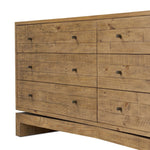 Work organic character into your bedroom styling with a six-drawer dresser of solid reclaimed pine. A rustic finish plays up natural knots and graining, for a beautifully rich look Amethyst Home provides interior design, new home construction design consulting, vintage area rugs, and lighting in the Tampa metro area.