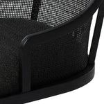 Contemporary details meet traditional design. Thin black oak frames a woven rattan back, offering an elevated take on the everyday desk chair.As fans of wabi sabi materials at Amethyst, we love the designer inspired Mischa Desk Chair. This item pairs well with other brands such as Visual Comfort and is perfect for minimalist homes Amethyst Home provides interior design, new home construction design consulting, vintage area rugs, and lighting in the Newport Beach metro area.