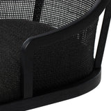 Contemporary details meet traditional design. Thin black oak frames a woven rattan back, offering an elevated take on the everyday desk chair.As fans of wabi sabi materials at Amethyst, we love the designer inspired Mischa Desk Chair. This item pairs well with other brands such as Visual Comfort and is perfect for minimalist homes Amethyst Home provides interior design, new home construction design consulting, vintage area rugs, and lighting in the Newport Beach metro area.