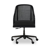 Contemporary details meet traditional design. Thin black oak frames a woven rattan back, offering an elevated take on the everyday desk chair.As fans of wabi sabi materials at Amethyst, we love the designer inspired Mischa Desk Chair. This item pairs well with other brands such as Visual Comfort and is perfect for minimalist homes Amethyst Home provides interior design, new home construction design consulting, vintage area rugs, and lighting in the Park City metro area.