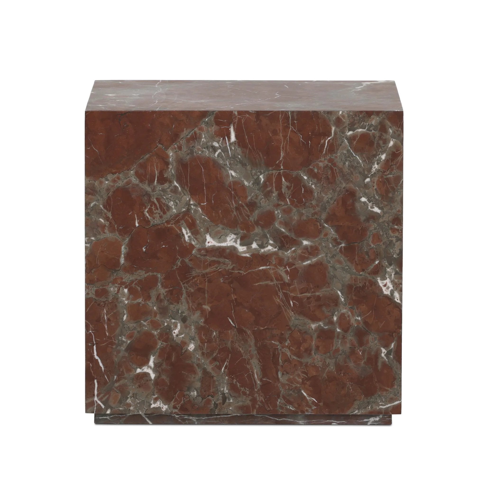 Featuring Modern Smoke and Russet Marble Marble Plinth End Table by Four Hands at Amethyst Home. Overall Dimensions: 22.00"w x 22.00"d x 22.00"hWeight : 145.50 lbsMaterials: Solid Marble. Amethyst Home provides interior design, new home construction design consulting, vintage area rugs, and lighting in the Monterey metro area.
