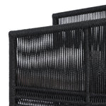 Featuring Mondira Arashi Salt Outdoor Dining Chair by Four Hands at Amethyst Home. A stunning spot for outdoor daydreaming. The linear rope-based design on this beautifully woven outdoor dining chair is paired with clean curves. Designed with an angular cutout detail on back so the seat is stunning from all angles. Back and seat cushions are UV-resistant, wat. Amethyst Home provides interior design, new home construction design consulting, vintage area rugs, and lighting in the Houston metro area.