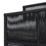 Featuring Mondira Arashi Salt Outdoor Dining Chair by Four Hands at Amethyst Home. A stunning spot for outdoor daydreaming. The linear rope-based design on this beautifully woven outdoor dining chair is paired with clean curves. Designed with an angular cutout detail on back so the seat is stunning from all angles. Back and seat cushions are UV-resistant, wat. Amethyst Home provides interior design, new home construction design consulting, vintage area rugs, and lighting in the Houston metro area.