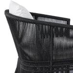 Featuring Mondira Arashi Salt Outdoor Dining Chair by Four Hands at Amethyst Home. A stunning spot for outdoor daydreaming. The linear rope-based design on this beautifully woven outdoor dining chair is paired with clean curves. Designed with an angular cutout detail on back so the seat is stunning from all angles. Back and seat cushions are UV-resistant,. Amethyst Home provides interior design, new home construction design consulting, vintage area rugs, and lighting in the Kansas City metro area.