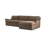 This two-piece sectional is defined by slightly sloping, flared arms and a floor-length slipcover. Finished in a soft, tight weave slipcover for a traditional style. Durable and soft to the touch, Libeco™-sourced linens are artisan-made and free of toxic chemicals. Slipcovered styles are fully removable and machine-washable for easy care Amethyst Home provides interior design, new home construction design consulting, vintage area rugs, and lighting in the Tampa metro area.