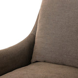 This relaxing glider chair is defined by slightly sloping, flared arms and a floor-length slipcover that's finished in a soft, tight weave for a traditional style Amethyst Home provides interior design, new home construction design consulting, vintage area rugs, and lighting in the Monterey metro area.
