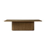 This monolithic piece features a grand plinth base, subtly rounded corners and bullnose edges. A mix of solid oak and oak veneer offers the best of both worlds: beautiful movement from the natural oak graining and added character from the burl veneer finish. Amethyst Home provides interior design, new home construction design consulting, vintage area rugs, and lighting in the Washington metro area.