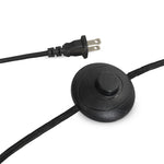 Inspired by a vintage salt shaker found while exploring Copenhagen, Denmark, this glossy cast aluminum lamp has a telescoping shape that's finished with a traditional flax linen shade Amethyst Home provides interior design, new home construction design consulting, vintage area rugs, and lighting in the San Diego metro area.