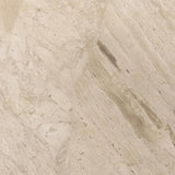 Hammered gunmetal forms a classic C-style frame for top and bottom surfaces of cream marble. Smaller scale enables moving from room to room with ease Amethyst Home provides interior design, new home construction design consulting, vintage area rugs, and lighting in the Washington metro area.