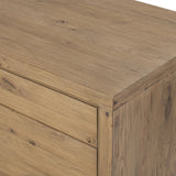 Customization and functionality fuse in a rotating desk of aged smoked oak. With plenty of storage space by way of drawers and cabinetry, a unique L shape and 360-degree mobility offer several orientation options, to comfortably suit a wide range of spaces Amethyst Home provides interior design, new home construction design consulting, vintage area rugs, and lighting in the Nashville metro area.