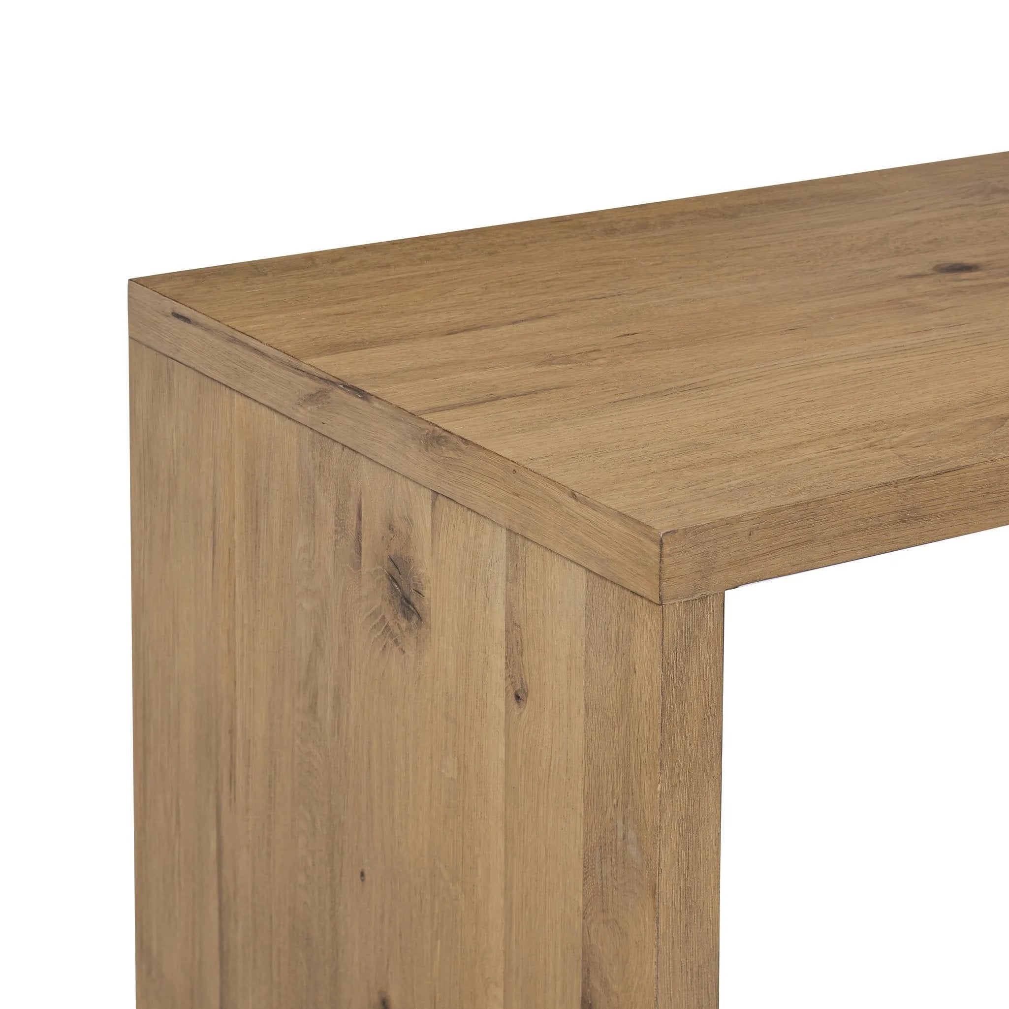 Customization and functionality fuse in a rotating desk of aged smoked oak. With plenty of storage space by way of drawers and cabinetry, a unique L shape and 360-degree mobility offer several orientation options, to comfortably suit a wide range of spaces Amethyst Home provides interior design, new home construction design consulting, vintage area rugs, and lighting in the Tampa metro area.