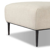With elements of past eras at play, this updated Deco chaise features a rounded back, sloped arms and a dramatic channel. The iron base and tapered legs support the cushiony seating — built with spring suspensions for long-lasting comfort. Amethyst Home provides interior design, new home construction design consulting, vintage area rugs, and lighting in the Dallas metro area.