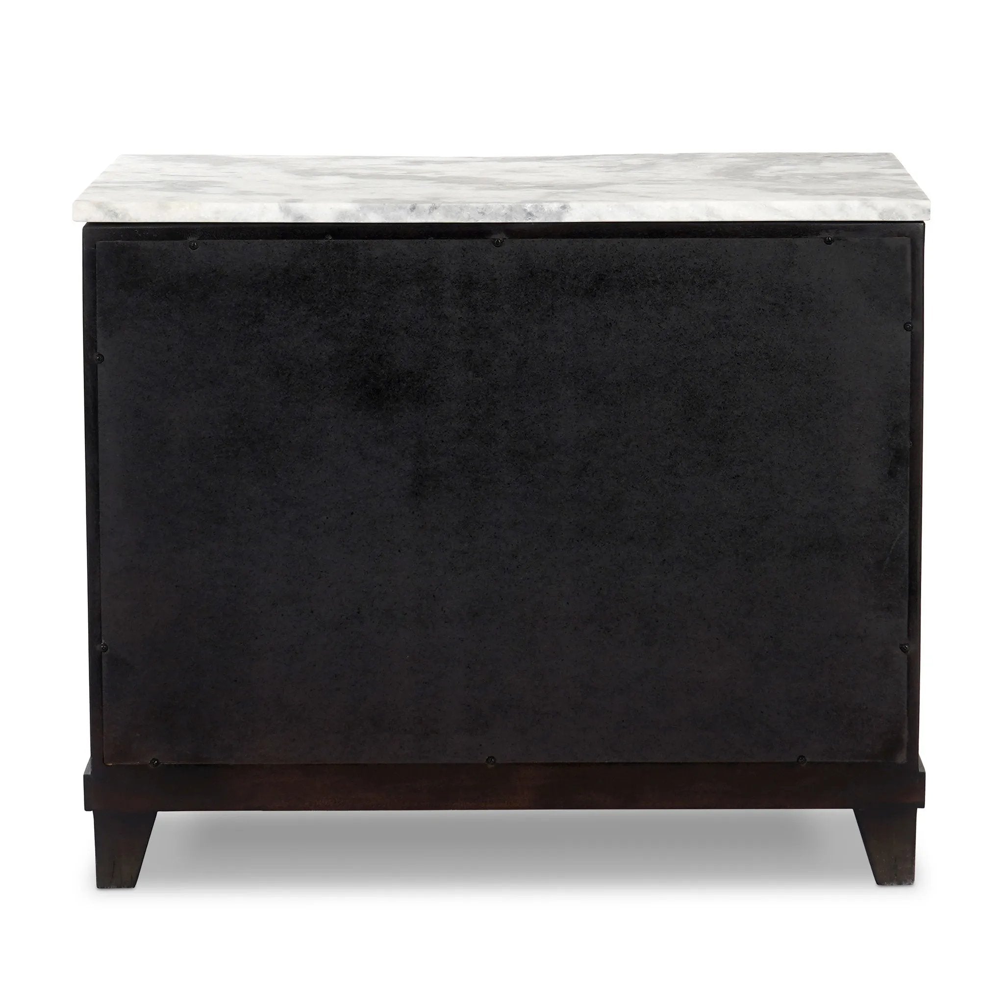 Featuring Odette White Statuario Marble Nightstand by Four Hands at Amethyst Home. Experience luxury and elegance with our Odette White Statuario Marble Nightstand. Made from premium marble, this stunning piece adds a touch of sophistication to any bedroom. Organize your essentials with the included nightstand, while also elevating your space with its intri. Amethyst Home provides interior design, new home construction design consulting, vintage area rugs, and lighting in the Nashville metro area.
