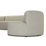 Bring a hint of old-Hollywood glamour outdoors with this soft, sculptural sectional. Plush cushioning all around is upholstered in UV-resistant, water-repellent, quick-drying fabric. Cover or store inside during inclement weather and when not in use. Amethyst Home provides interior design, new home construction design consulting, vintage area rugs, and lighting in the Park City metro area.