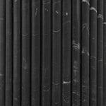 Featuring Oranda Black Marble Round Dining Table by Four Hands at Amethyst Home. Inspired by Italian design, a swirling marble base is scalloped for a linear look with heavy texture, finished with a rounded, bistro-size tabletop of polished black marble.Overall Dimensions: 42.00"w x 42.00"d x 30.00"hWeight : 195.00 lbsMaterials: Solid Marble. Amethyst Home provides interior design, new home construction design consulting, vintage area rugs, and lighting in the Seattle metro area.