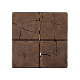 Boldly proportioned, four tiered pillar-style unite with butterfly joints to craft this outdoor end table of solid FSC®-certified teak. Simple design lets the material shine. Cover or store indoors when not in use or during inclement weather Amethyst Home provides interior design, new home construction design consulting, vintage area rugs, and lighting in the Dallas metro area.