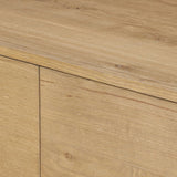 Light, worn oak forms a pedestal base, bringing gentle curves to a classic dresser shape. Six drawers bring spacious storage to the bedroom Amethyst Home provides interior design, new home construction design consulting, vintage area rugs, and lighting in the Washington metro area.