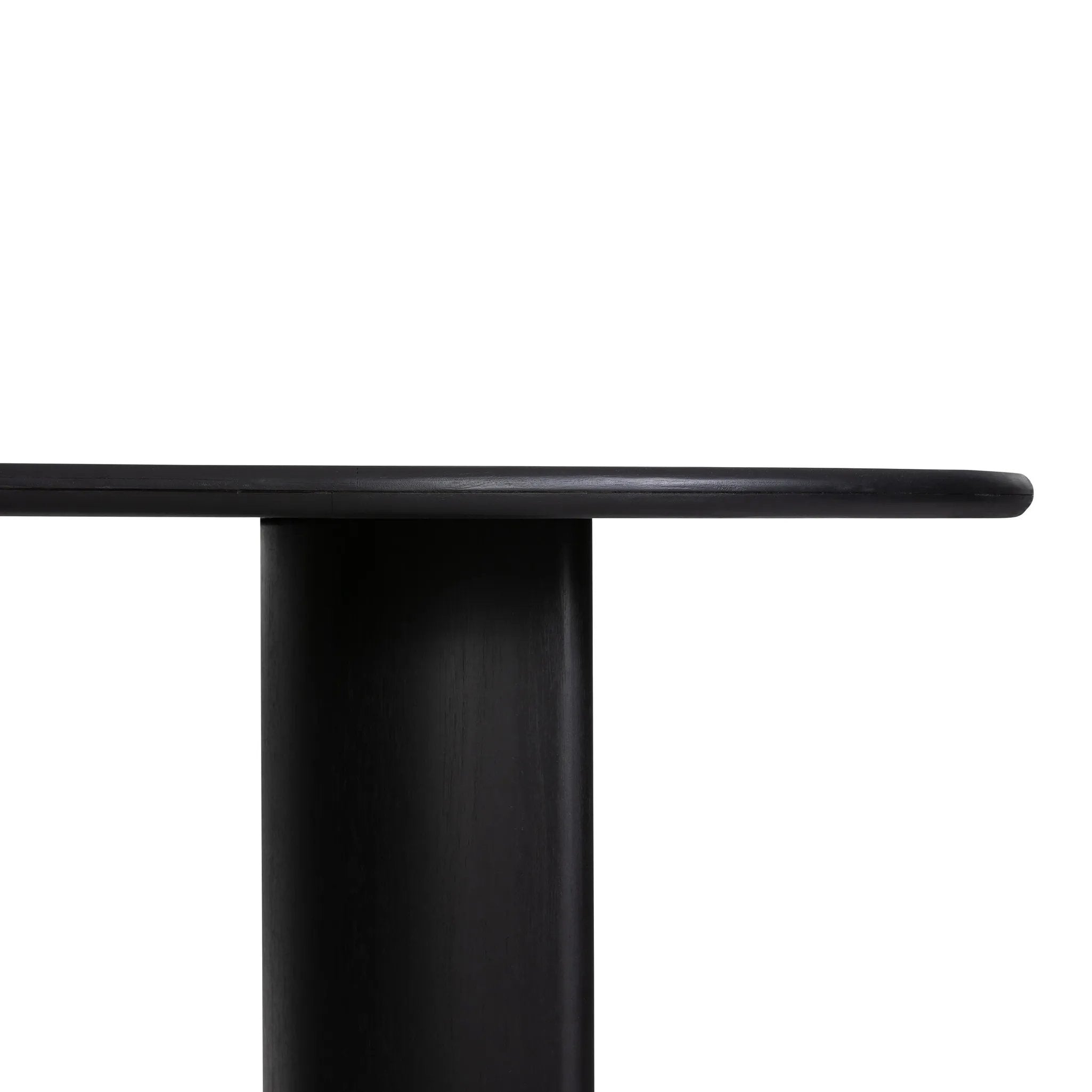 Featuring Paden Aged Black Acacia Dining Table by Four Hands at Amethyst Home. A study in shape. Solid black acacia forms crescent legs and a sprawling oval-shaped tabletop, bringing organic presence to the dining room. Seats 8–10 people.Overall Dimensions: 94.00"w x 42.00"d x 30.00"hWeight : 139.33 lbsMaterials : Thin Acacia Veneer, Solid Acacia. Amethyst Home provides interior design, new home construction design consulting, vintage area rugs, and lighting in the Kansas City metro area.